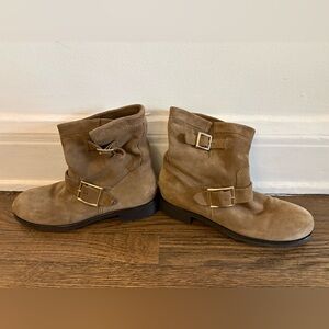 Jimmy Choo Brown Suede Ankle Boots